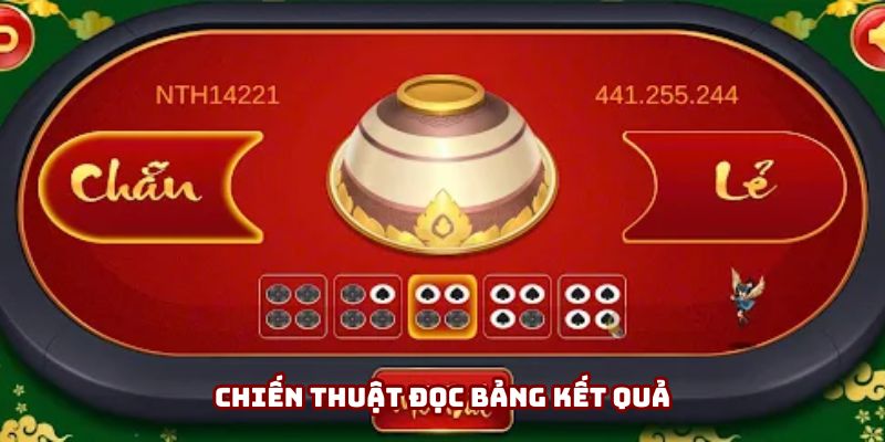 Thử nghiệm ngay phương pháp đọc bảng kết quả xóc đĩa